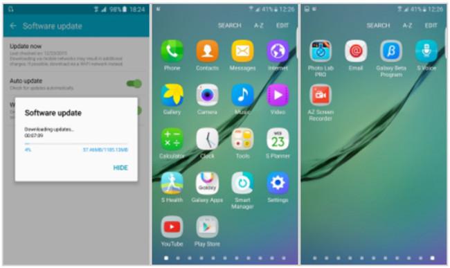 Interfaz del Samsung Galaxy S6 con Android 6.0