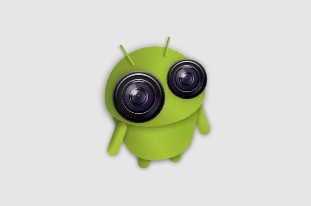 Android con cámaras en los ojos