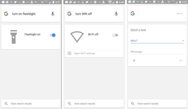 Google para Android nuevos comandos de voz