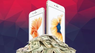 iPhone 6s con billetes