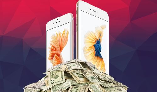 iPhone 6s con billetes
