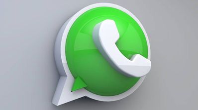 WhatsApp logo en 3D
