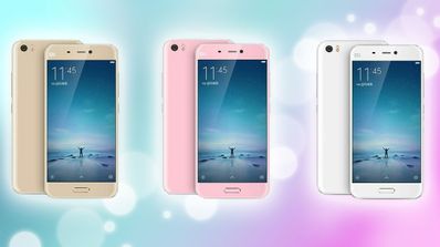 Xiaomi Mi5 en blanco, dorado y rosa