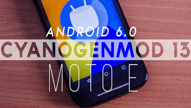 CyanogenMod 13 Moto E