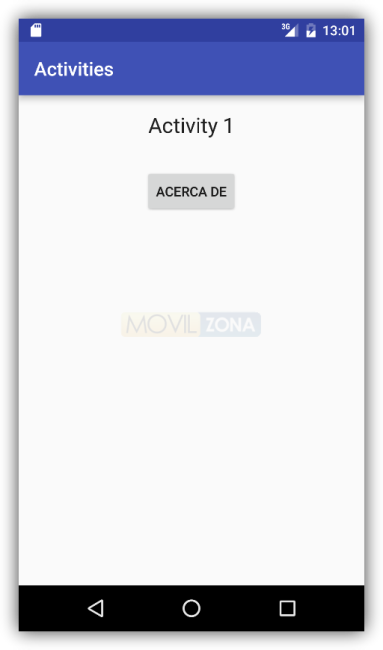 Android Studio - Cambio de actividad - Act1