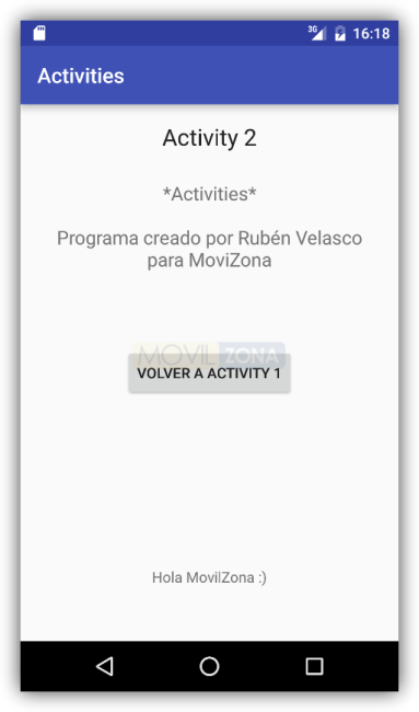 Android Studio - Dos Activity con pase de parámetros 2