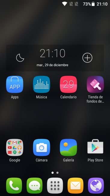 Escritorio del teléfonos Alcatel OneTouch Pop Star