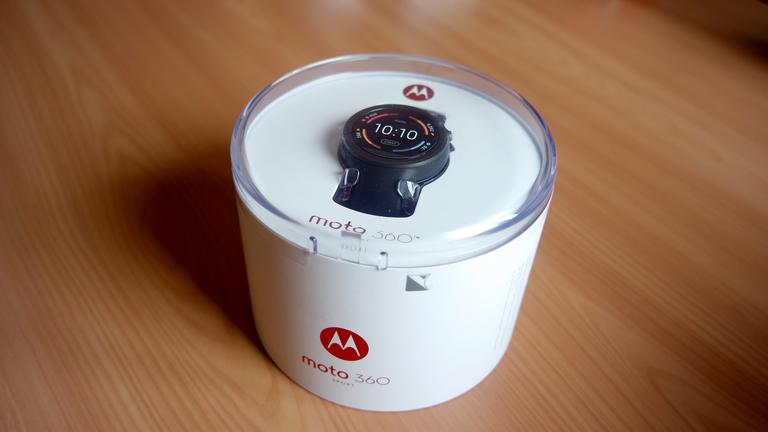 Motorola Moto 360 Sport en la caja