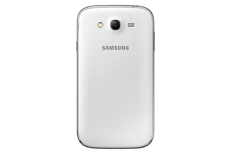 Samsung Galaxy Grand Neo Plus blanco vista trasera de la cámara