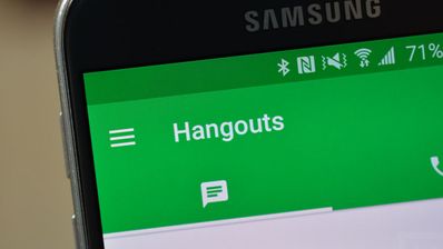 detalle de hangouts en un samsung