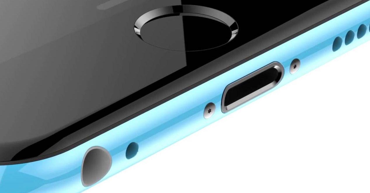 iPhone 6c azul render
