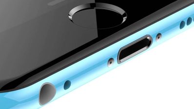 iPhone 6c azul render