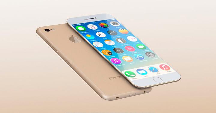 iPhone 7 concepto dorado
