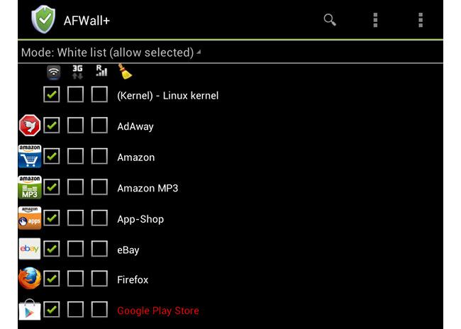 AFWall + Firewall Android