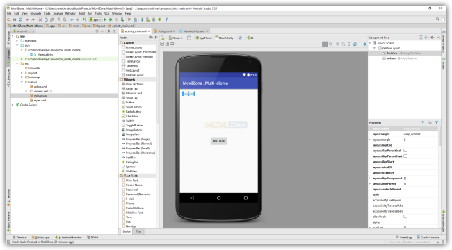 Android Studio - Views de app Multi-idioma
