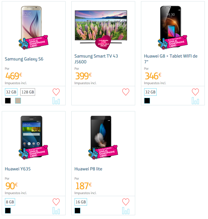 Oferta san valentin Movistar