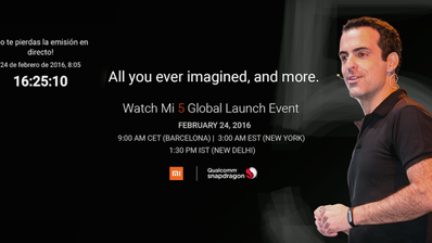 ver en directo la presentación del Xiaomi Mi5