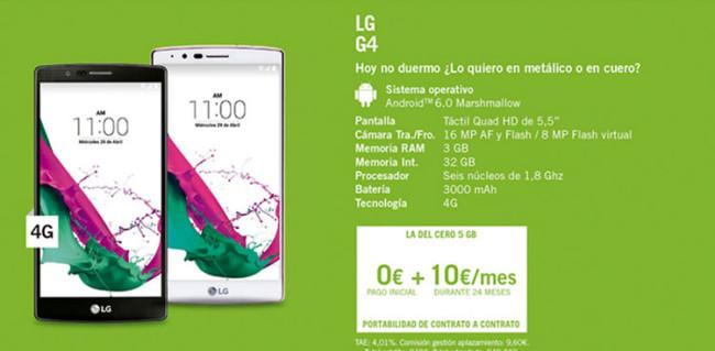 LG G4 con Yoigo