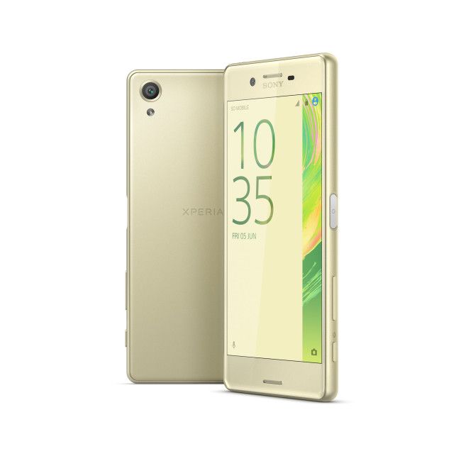 Sony Xperia X en color verde detalle de la cámara