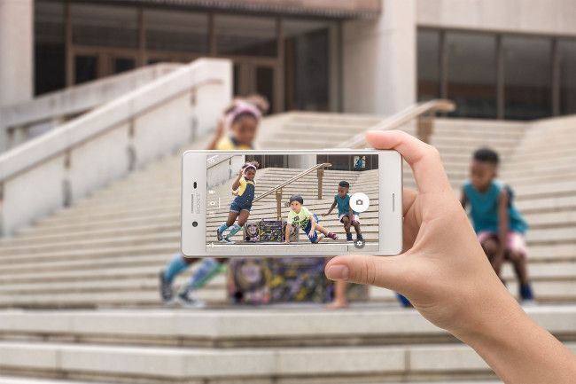 Sony Xperia X haciendo una foto