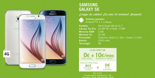 Samsung Galaxy S6 con Yoigo
