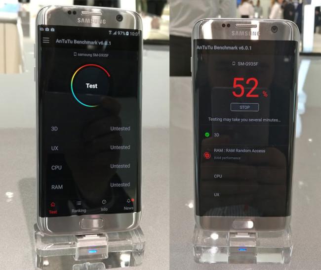 Test AnTuTu ejecutado sobre el Samsung Galaxy S7