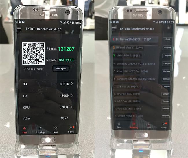 Puntuación del Samsung Galaxy S7 en AnTuTu