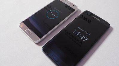 Samsung Galaxy S7 y S7 Edge en plateado y negro