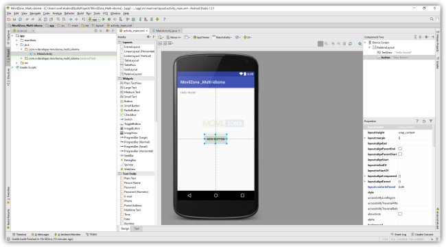 Views en una App Multi-Idioma con Android Studio