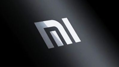 logo de xiaomi fondo negro