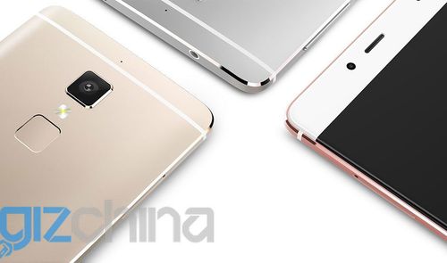 Elephone S3 detalle trasero en colores plateado, dorado y frontal rosa