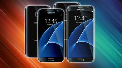 Samsung Galaxy S7 vistas frontal y trasera