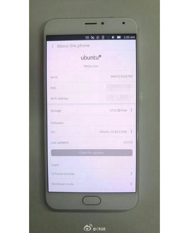 meizu pro 5 ubuntu