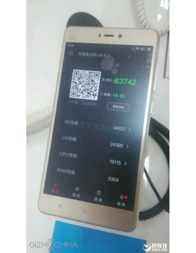 Xiaomi Mi 4S en antutu