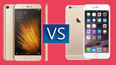 Xiaomi mi 5 frente al iphone 6s