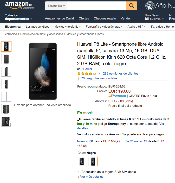 Huawei P8 Lite oferta