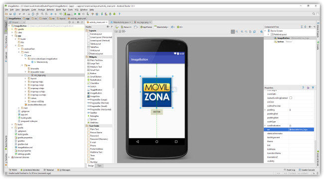 Android Studio - ImageButton y Button