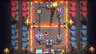pantalla de juego de Clash Royale