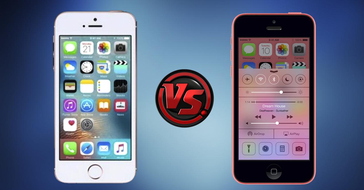 comparativa iphone se vs iphone 5c