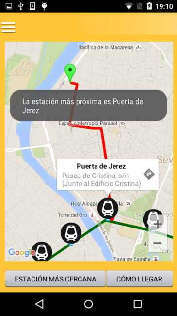 Metro de Sevilla app