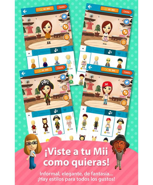 Miitomo vestuario