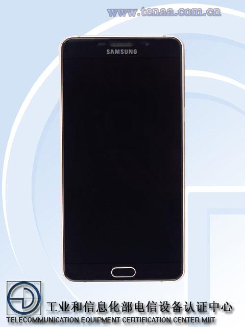 Samsung Galaxy A9 pro dorado frontal