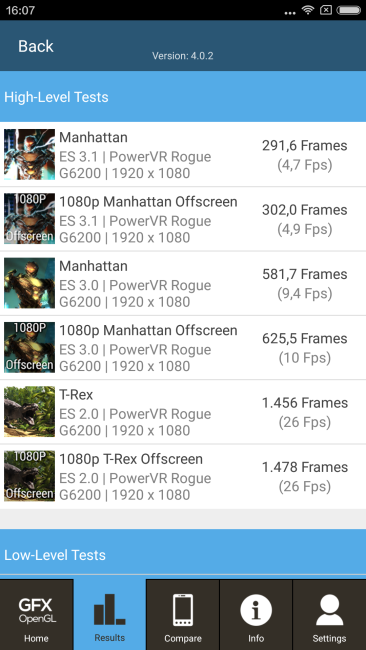 Xiaomi Redmi Note 3 en GFXBench
