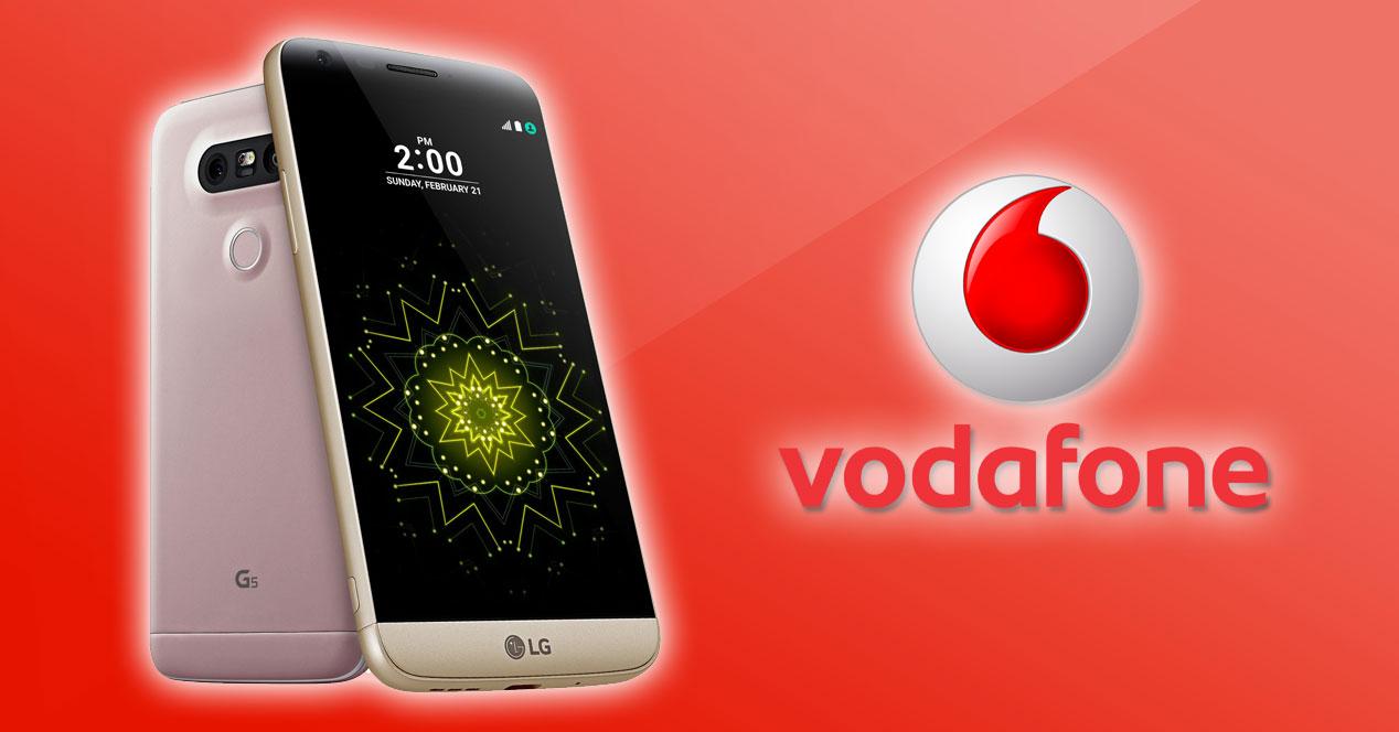 LG G5 con logo de vodafone