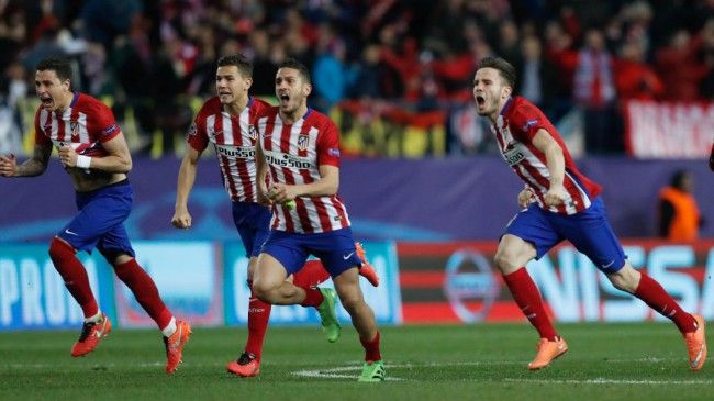 atletico celebrando clasificacion