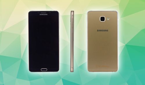 Samsung Galaxy A9 Pro dorado vistas