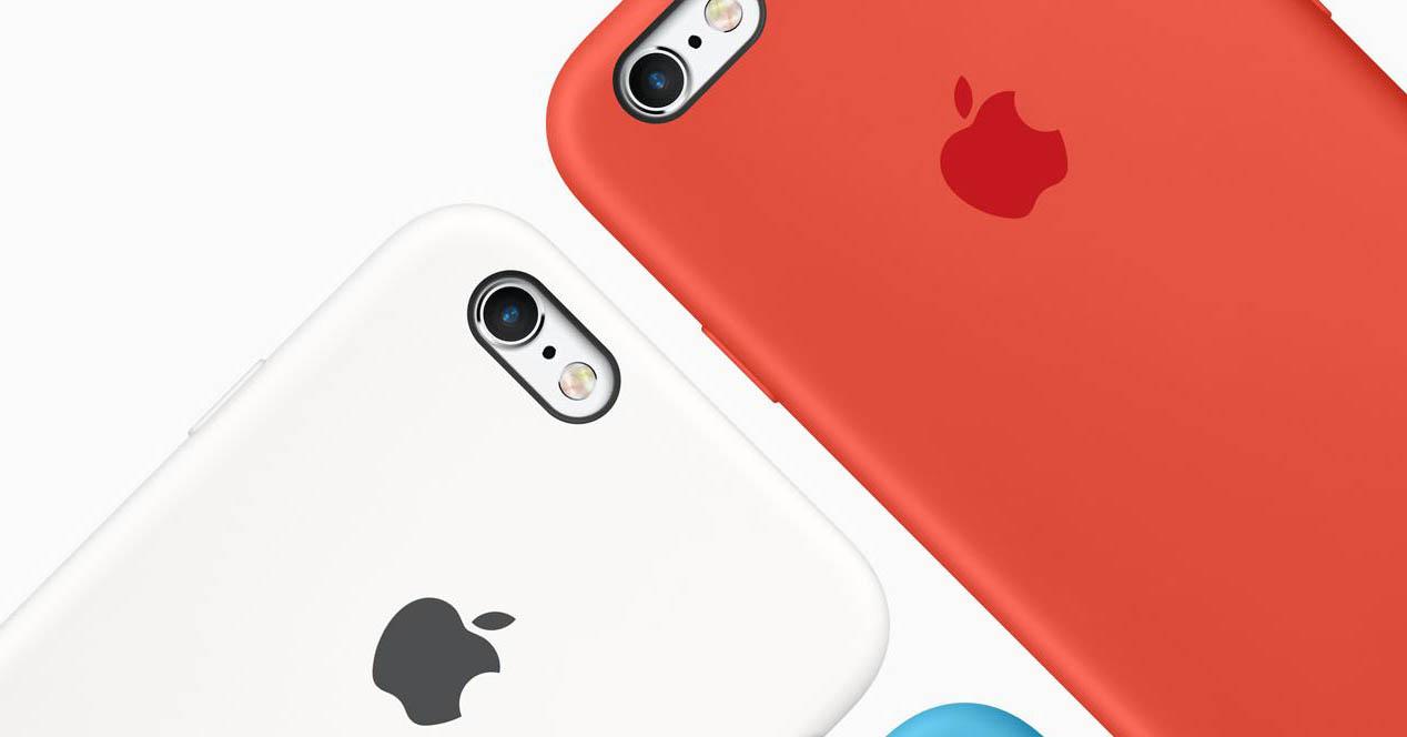 iphone 6s con carcasas de color blanco y rojo