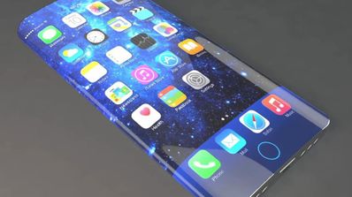 concepto de iphone 7 con pantalla edge