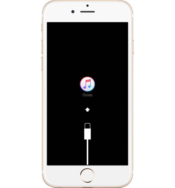 iPhone conectado a iTunes