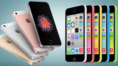 iPhone SE con iPhone 5c, todos los colores